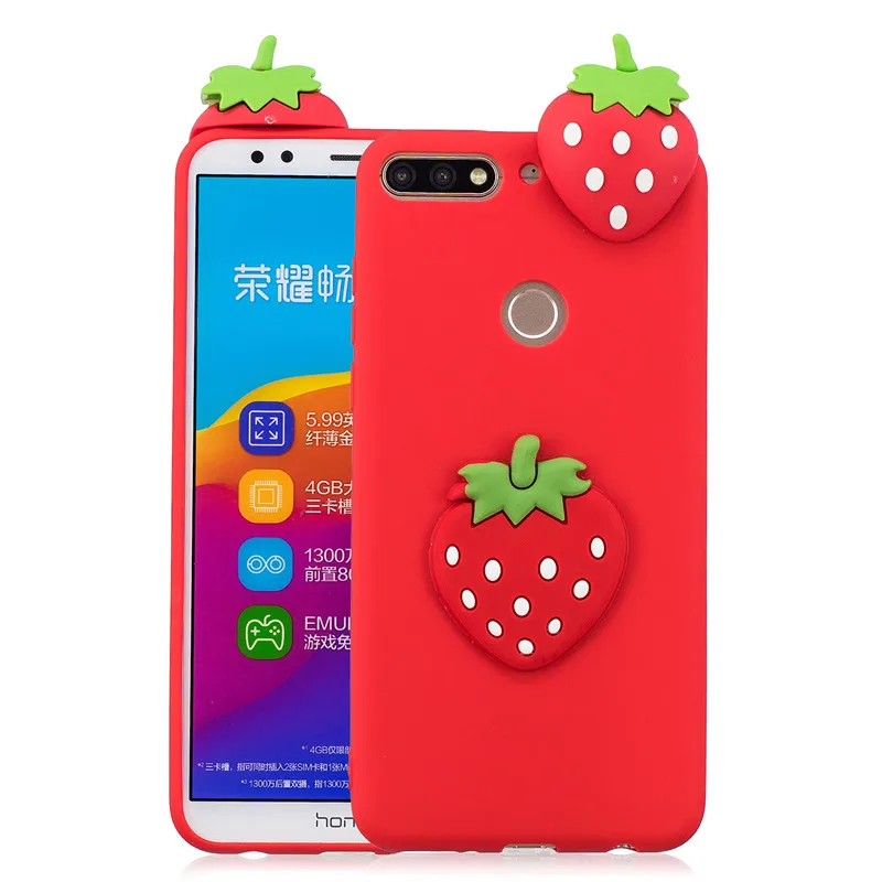 Y7 чехол для Coque huawei Y7 чехол s для huawei Y7 Prime чехол мультяшная 3D кукла игрушка Мягкий силиконовый чехол для телефона для женщин - Цвет: Q