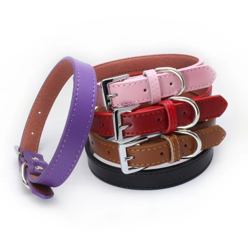 

Genuine leather Small Dogs Collars Cat Puppy Animals Accessories Chihuahua Necklace Leather For Pets Collar collier pour chien