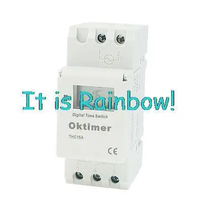 

Free Shipping LED Indicator LCD Display Weekly Programmable Timer Time Relay Switch 220VAC