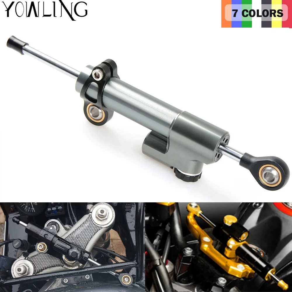 CNC Damper Steering StabilizerLinear Reversed Safety Control Over for yamaha ninja 250r honda shadow 750 honda steed day mt-09