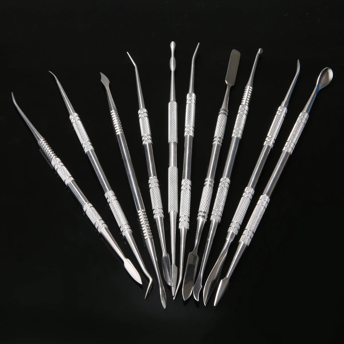 

2019 New 10pcs Stainless Steel Clay Sculpting Set Wax Carving Pottery Tools Carving Sculpture Shaper Polymer Modeling Clay Tools