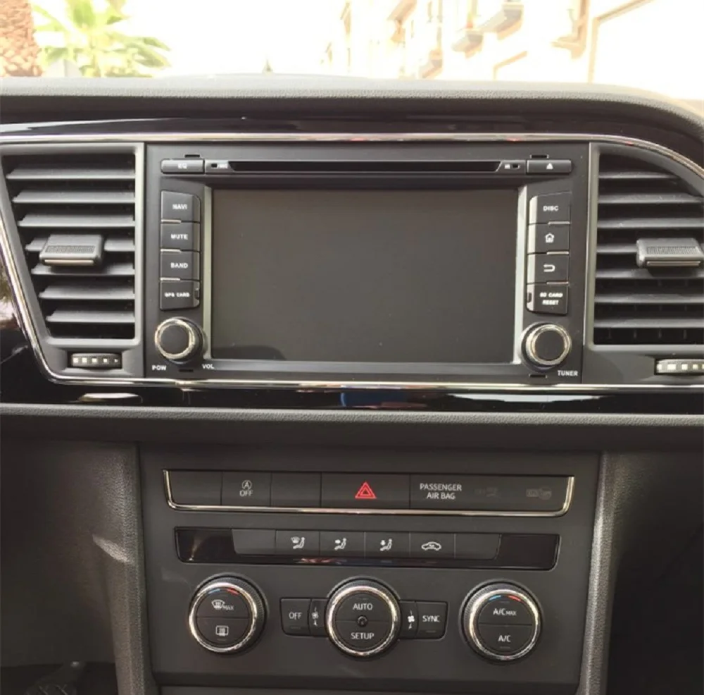 Top Navirider Android 9.0 CAR Radio player for Seat LEON 2014 DVD car gps Head unit Multimedia support AUX camera and steering wheel 1