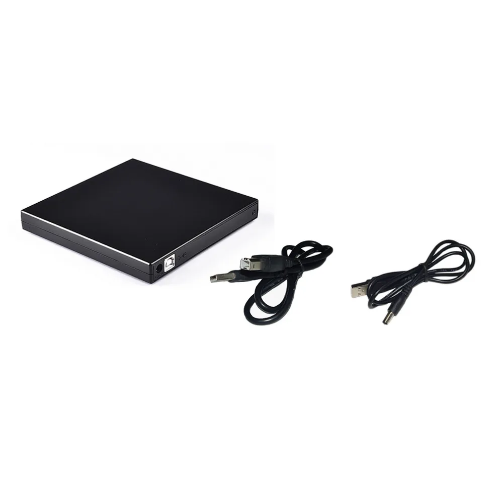 Ultral Thin USB 2.0 Load Optical CD RW Player Drive Burner for PC/Mac USB 2.0 External Mobile Box Hard Drive Free Shipping