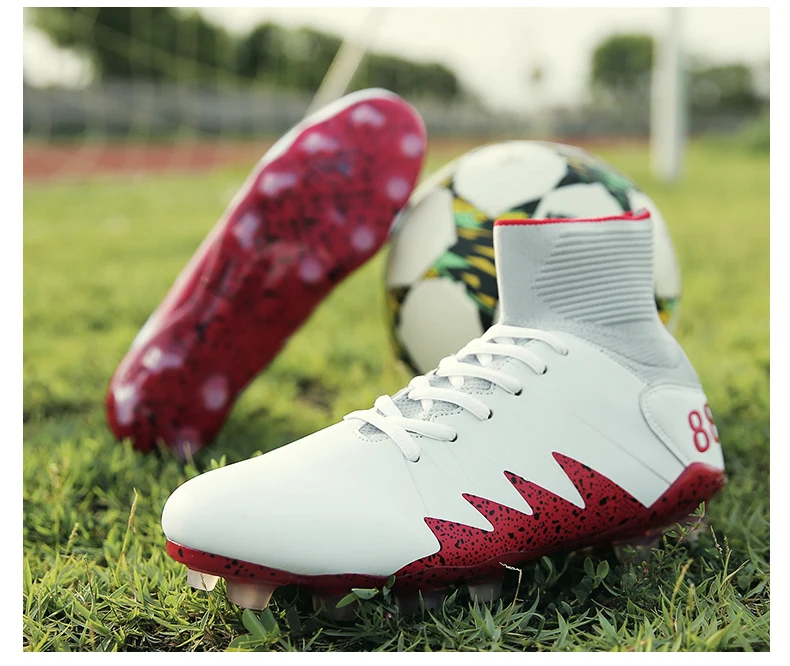 DR. EAGLE Высокая Лодыжка AG/FG подошва Открытый Обучение futzalki футбольная обувь для бутсы футбольные ботинки футбольные шиповки