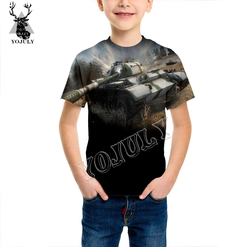 YOJULY, летняя детская футболка с 3D принтом аниме Харадзюку уличная футболка для мальчиков, Детские Забавные футболки топы с короткими рукавами, Y98 - Цвет: 17
