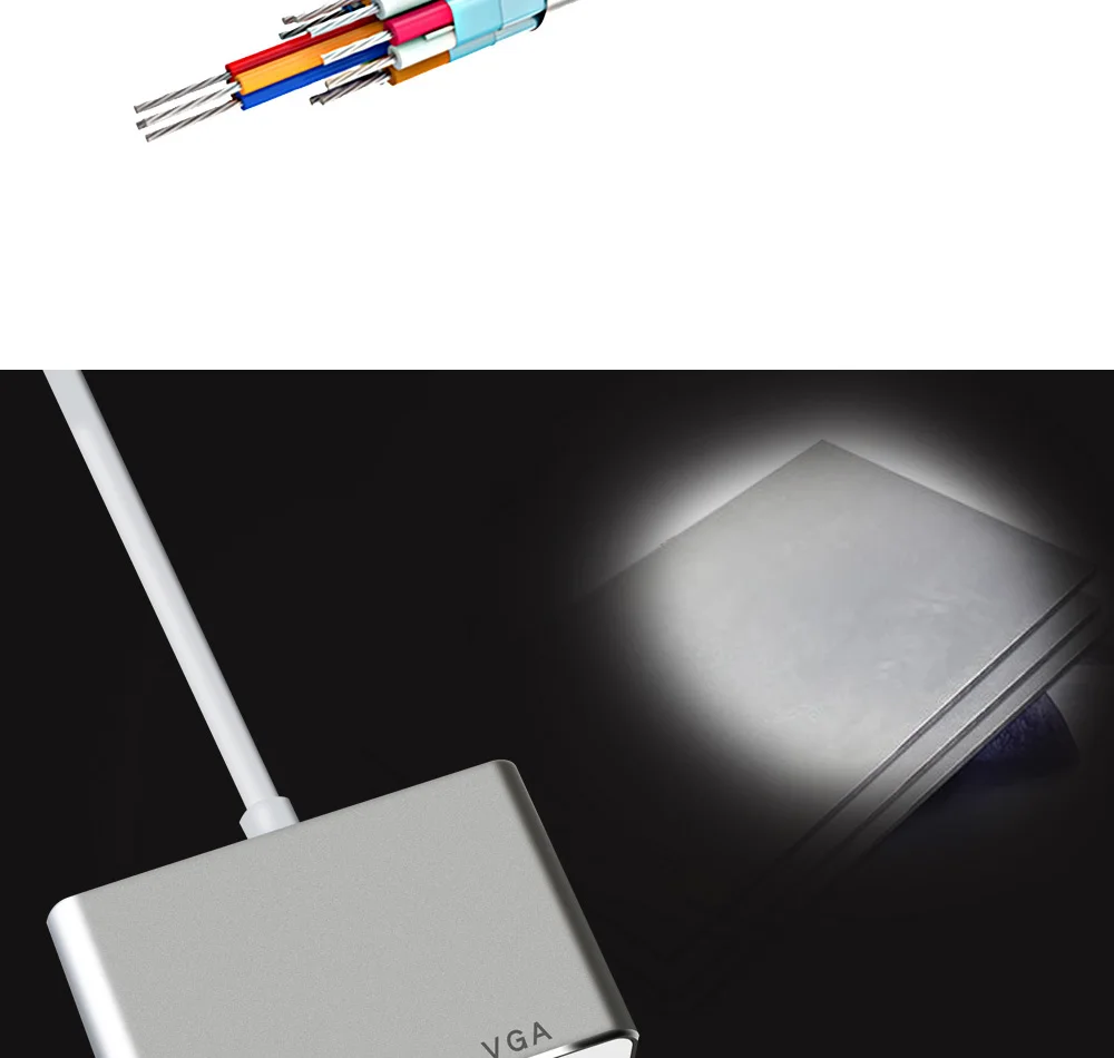 Тип C HDMI конвертер sup порт 4 k USB-C в VGA порт адаптер 2в1 концентратор HDMI адаптер концентратор для Macbook ноутбука ПК телевидения