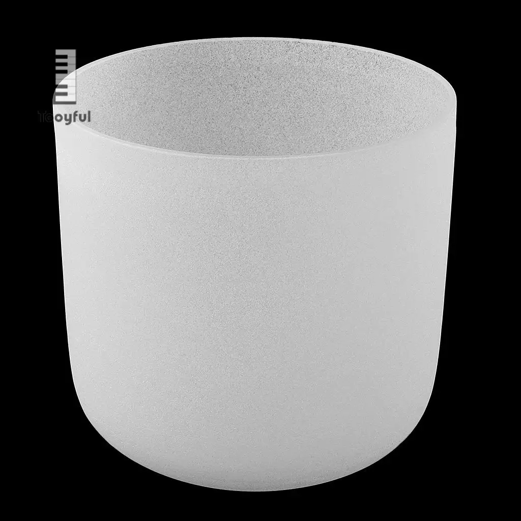 Tooyful Quartz Crystal Singing Bowl Frosted D Note for Sacral Chakra Meditation 6 inch Tooyful Quartz Crystal Singing Bowl Frosted D Note for Sacral Chakra Meditation 6 inch