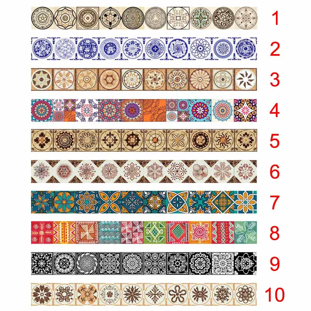 New 1 Roll Retro Tile Stickers Kitchen Waterproof Wall Stickers Bathroom Self Adhesive DIY Wall Decals XOA88 New 1 Roll Retro Tile Stickers Kitchen Waterproof Wall Stickers Bathroom Self Adhesive DIY Wall Decals XOA88