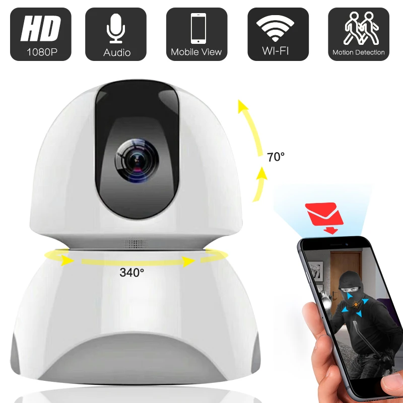 

1080P HD WiFi IP Camera CCTV IP Security PTZ Cameras Alarm System For Wifi And GSM Sms Alarm System Yoosee 163eyes APP Control