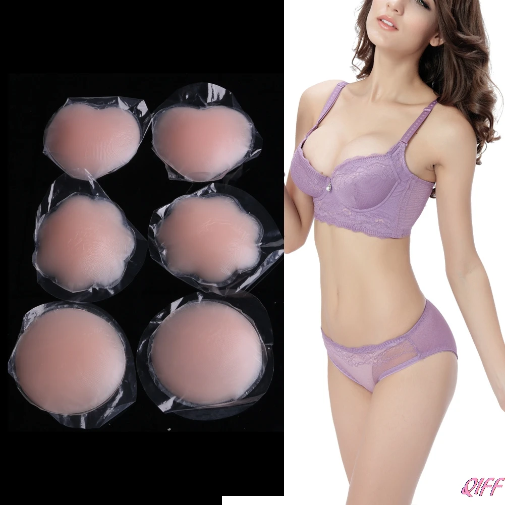 

New Fashion Reusable Self-Adhesive Silicone Breast Nipple Cover Bra Pasties Pad