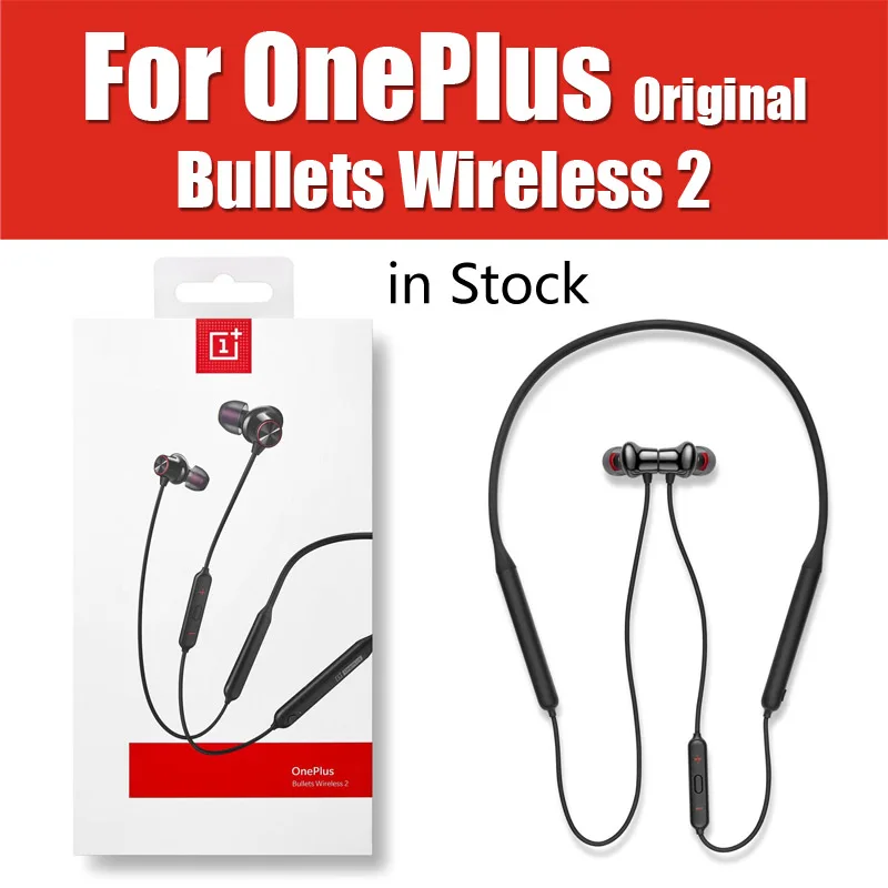 Оригинальный OnePlus пули беспроводные 2 Наушники AptX Гибридный Магнитный контроль