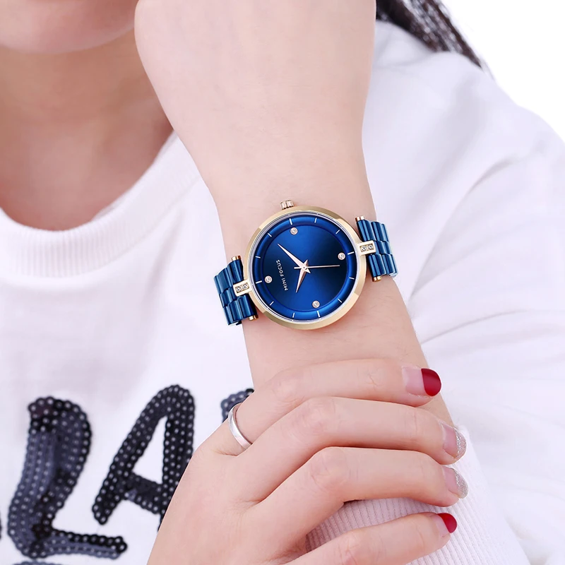 

MINIFOCUS Fashion Women Watch Rose Gold Women Quartz Wrist Watch New Ladies Brand Relogio Feminino Reloj Mujer