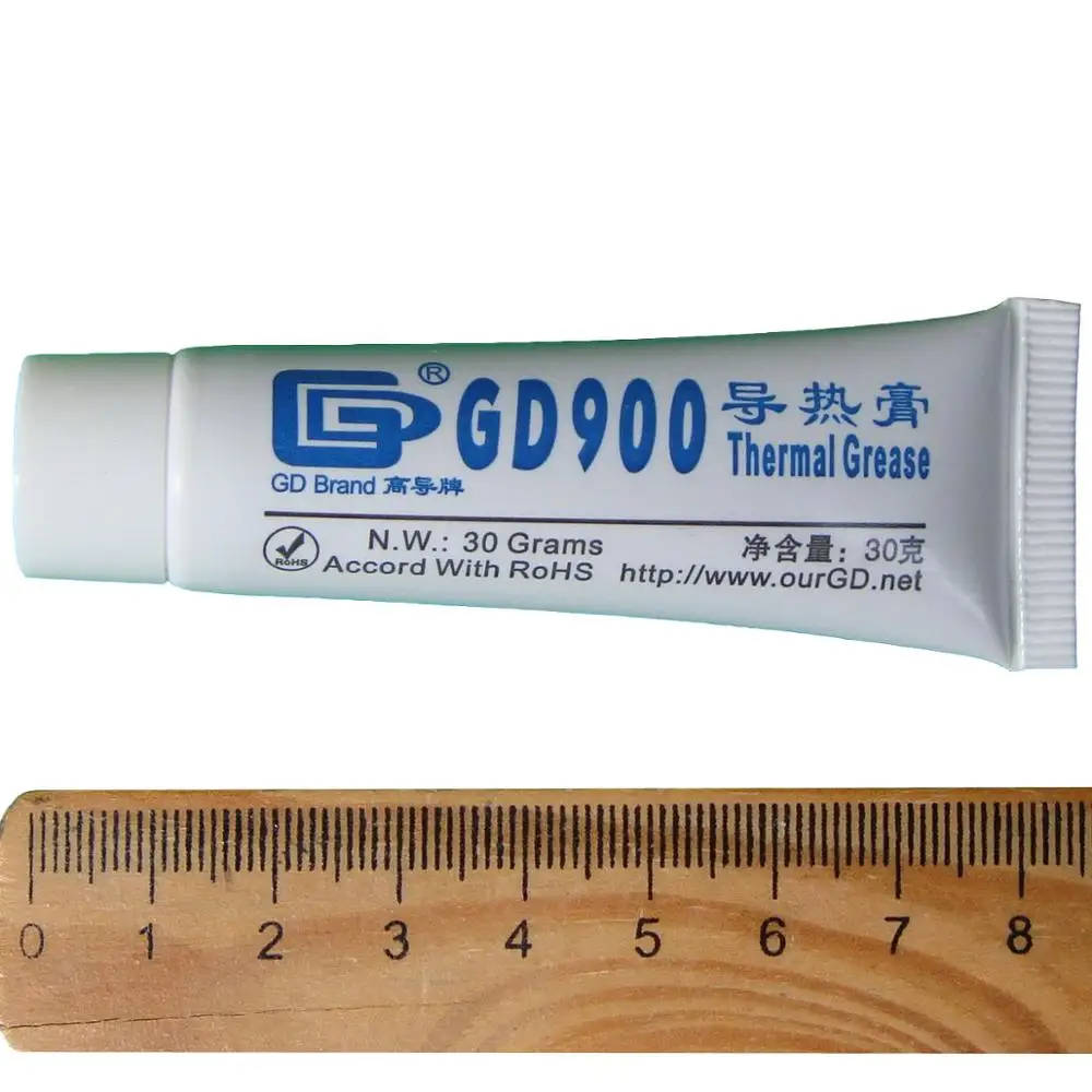 GD900 الحرارية موصل الشحوم معجون سيليكون الجص الحرارة بالوعة مجمع عالية الأداء رمادي ل CPU ST30 ST100 MB05