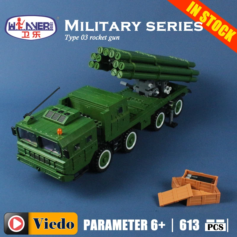 

Winner 8012 Type 03 remove rocket tank Model Building Toys hobbies Compatible With lego Blocks Educational Bricks for kids