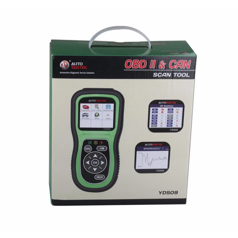 

Original YD509 OBDII EOBD CAN Auto Code Scanner supports Multi-language YD509 Code Reader free shipping