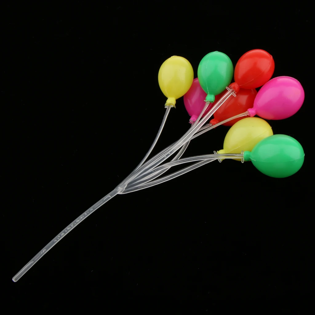 1/12 Scale Dollhouse Miniature Colorful Oval Shaped Balloons Home Decor