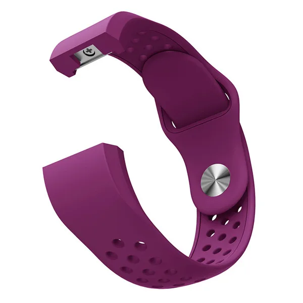 Цветной ремешок для Fitbit Charge 2, спортивные силиконовые браслеты, ремешок для Fitbit Charge2, браслет, браслет, смарт-часы, аксессуары - Color: Purple