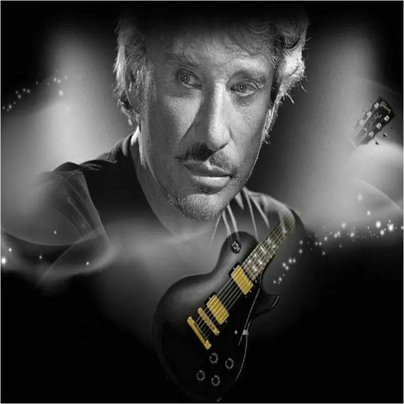 

Full square / round 5d diy diamond painting JOHNNY HALLYDAY 3D rhinestone mosaic needlework crafts decoration