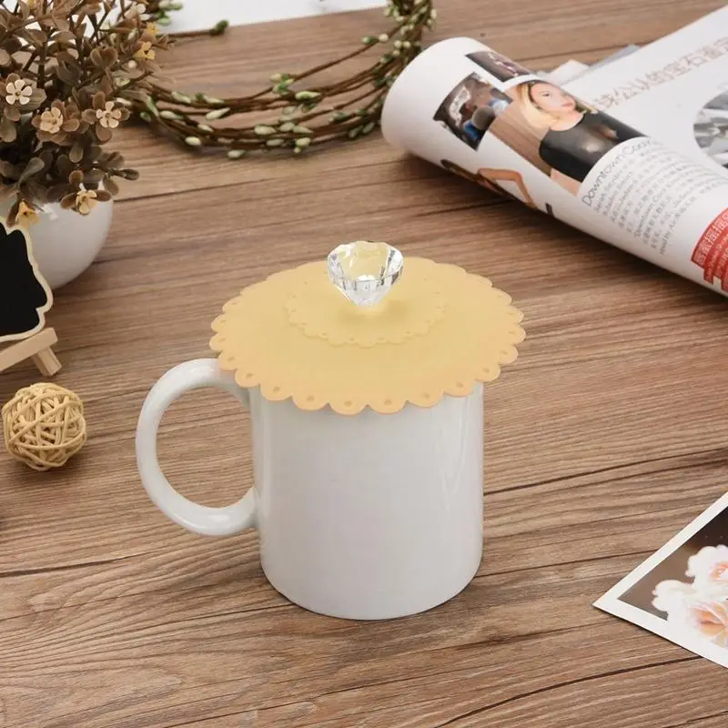 Hoomall 1 шт. силиконовые чашки крышкой кружева крышка бутылки дом офис Кухня