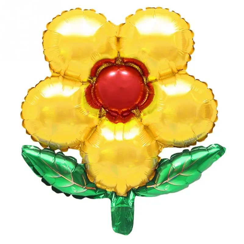 

Children Outdoor Inflatable Toys 1pcs Five Petals Flowers Aluminum Balloons Birthday Party Balloons Toy For Baby Kids 1