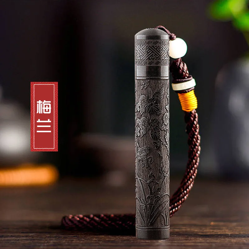 Творческий огонь раза USB зарядка удар по дереву вырезка Ebony электронная сигарета зажигалка для Аксессуары Гаджеты для мужчин - Цвет: Meilan