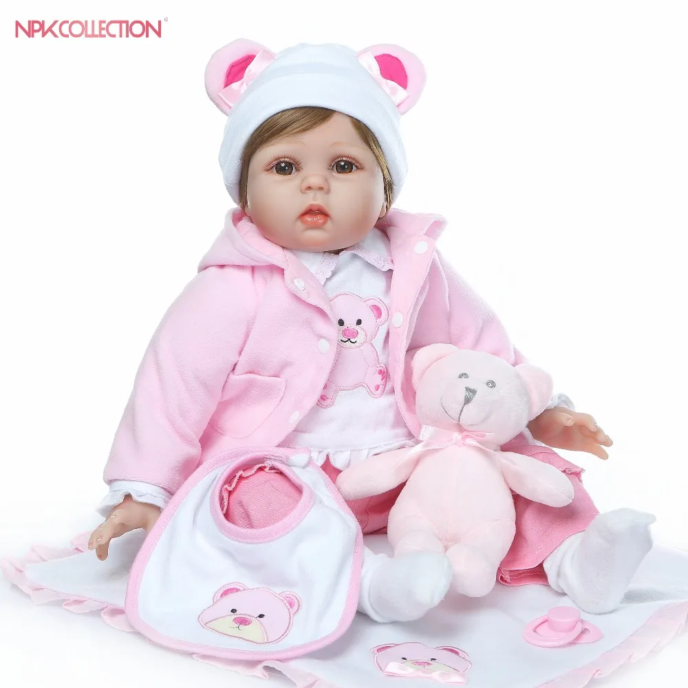 

bebes reborn Silicone Reborn Baby Doll Soft Realistic Bebe Girl Dolls Alive Real Baby Lifelike Birthday Christmas Gift Toys