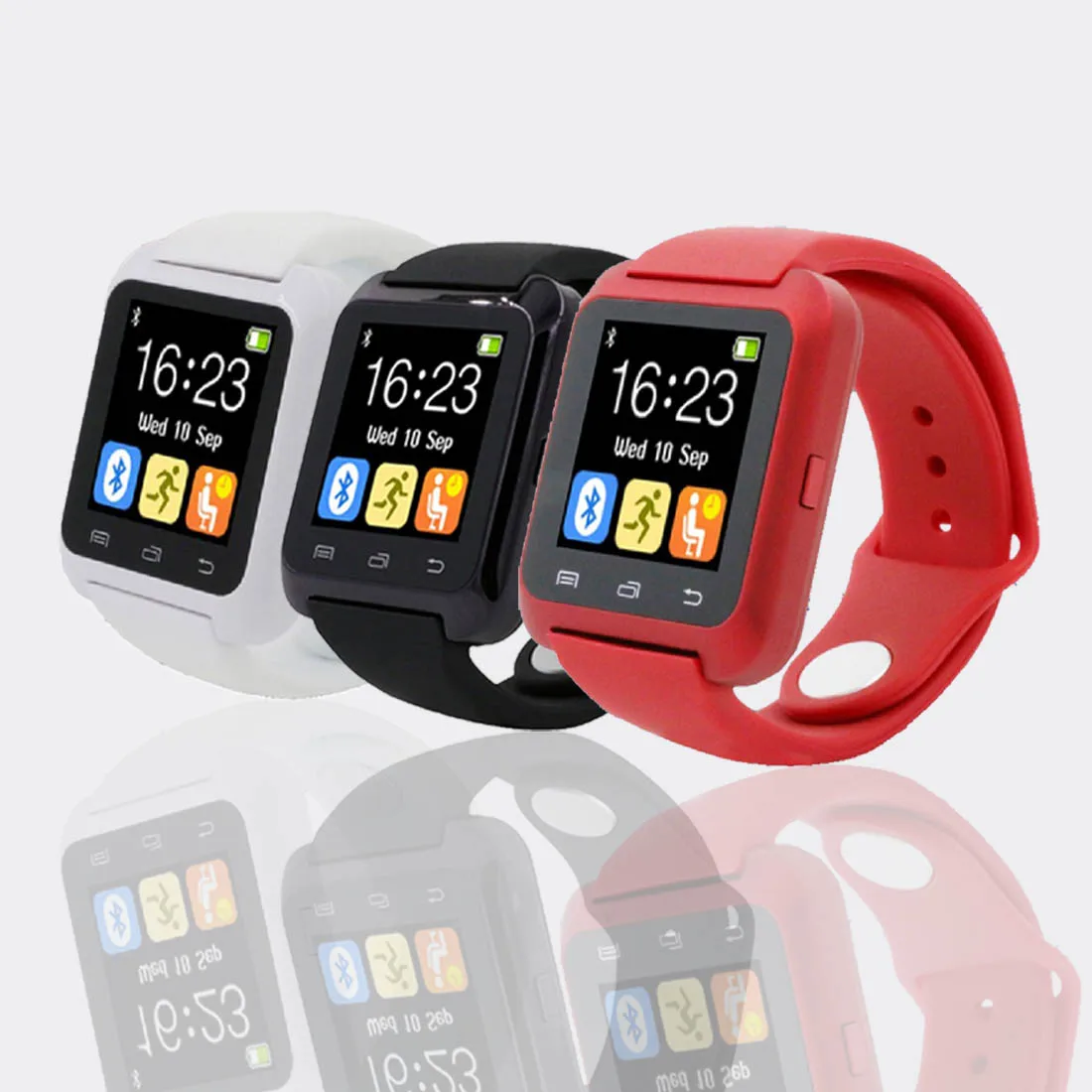  Multifunctional Bluetooth V3.0 Watch EDR Smart Watch with Phone Camera Card smart clock For Apple X