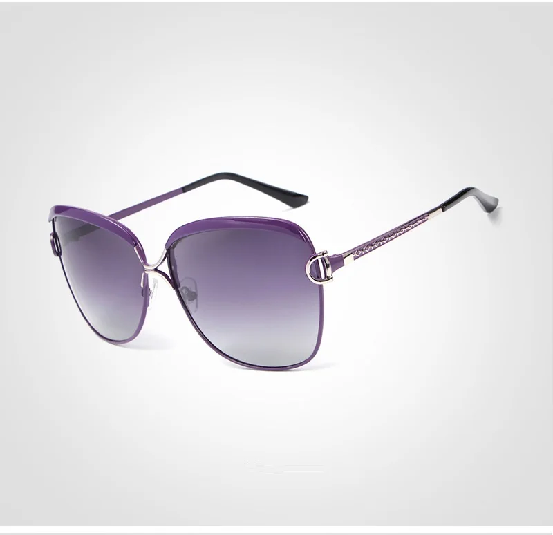 Поляризованные солнцезащитные очки для женщин, женские солнцезащитные очки в стиле ретро с защитой от УФ лучей высококачественные большие солнцезащитные очки Polaroid объектив стекло UV400
