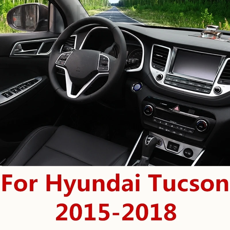 

For Hyundai Tucson 2015-2018 Car Interior Navigation Control Panel air conditioner outlet Decorative Frame Cover Trim