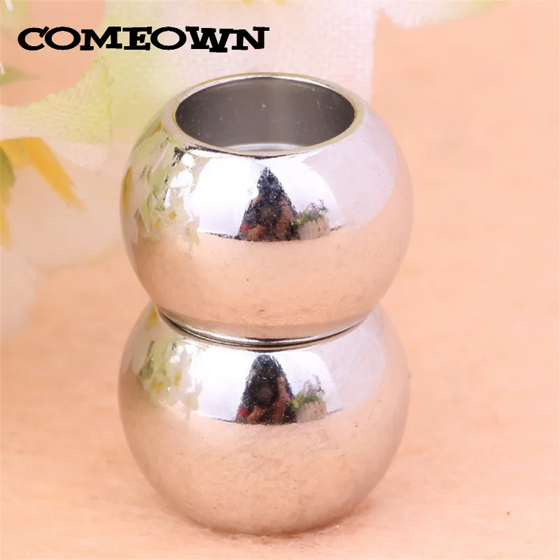 

COMEOWN 10pcs/lot Round Magnetic Clasps Hole 4/5/6/7mm End Caps for Hand Make Leather Bracelets DIY Jewelry Making Findings