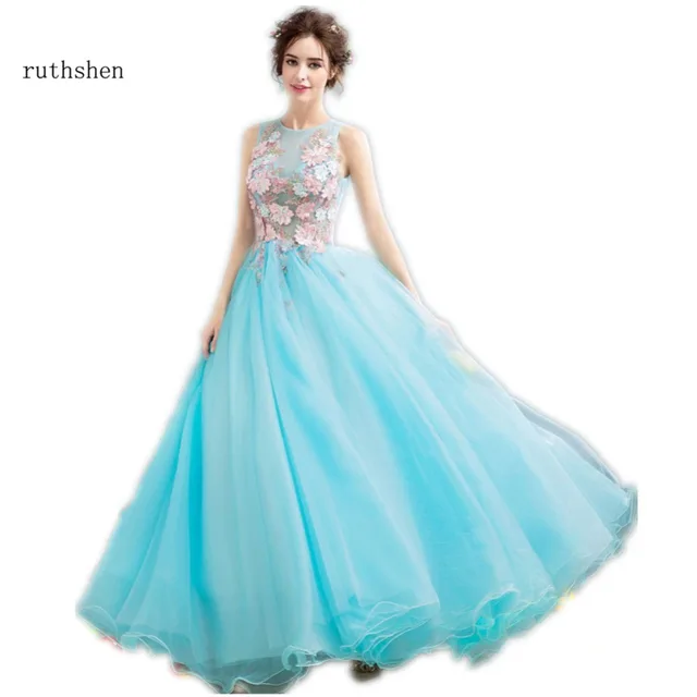 Aqua Blue Prom Dresses