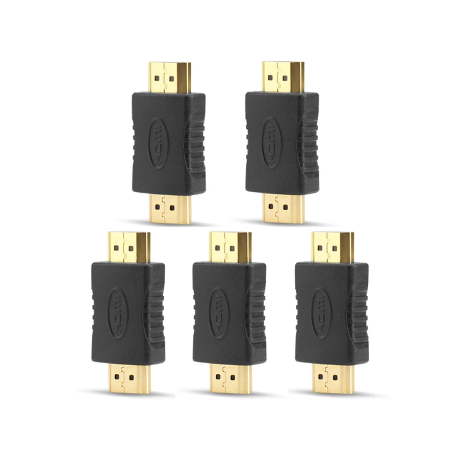 

5PCS HDMI to HDMI Cable Adapter Extender Connector Converter HDMI Male to Male Coupler Extender 4K for HDTV Projector