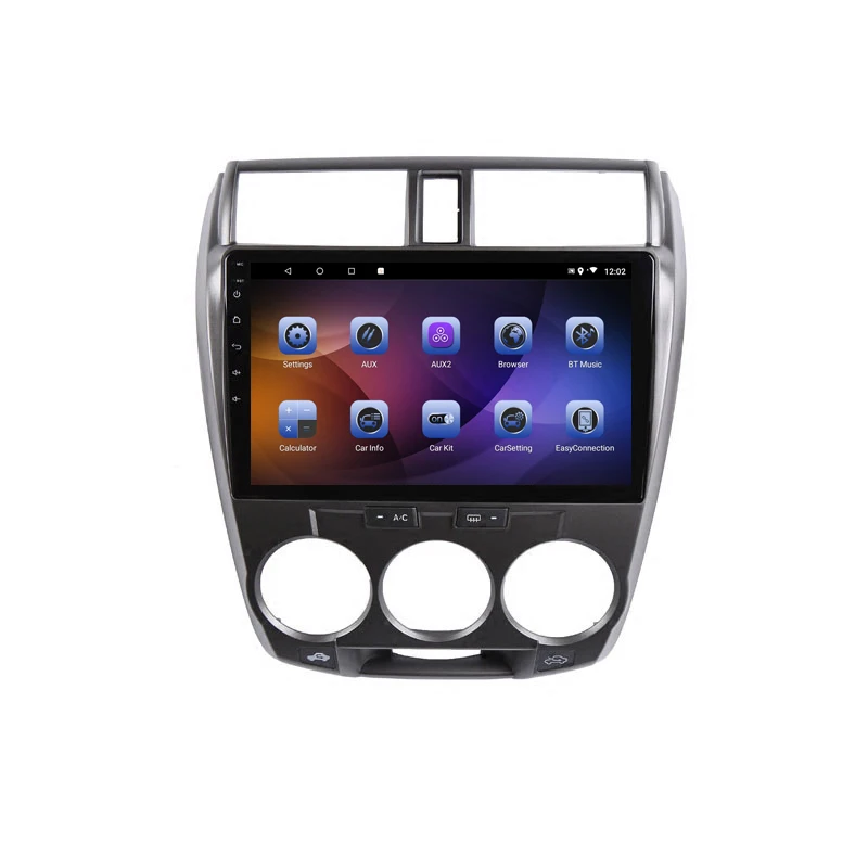 Discount 10" 4G RAM 2.5D IPS 8 CORE Android 9.1 Car DVD Multimedia Player GPS For Honda CITY 2008 2009 2010 2011 2012 13 radio navigation 15