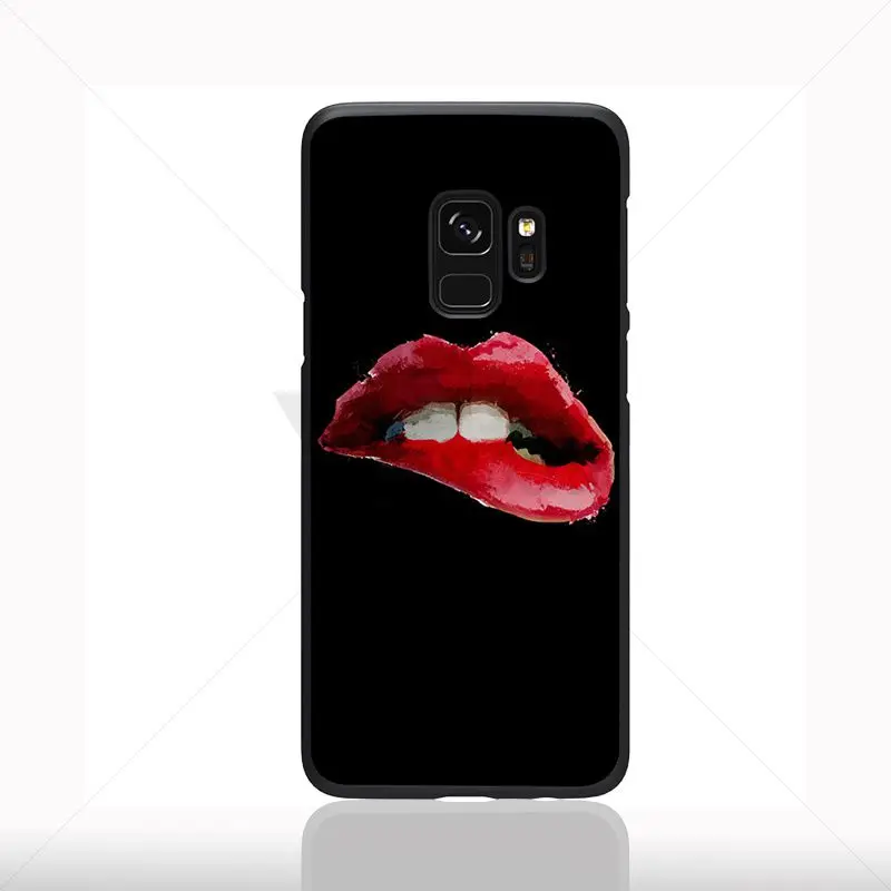 sexy red woman lip