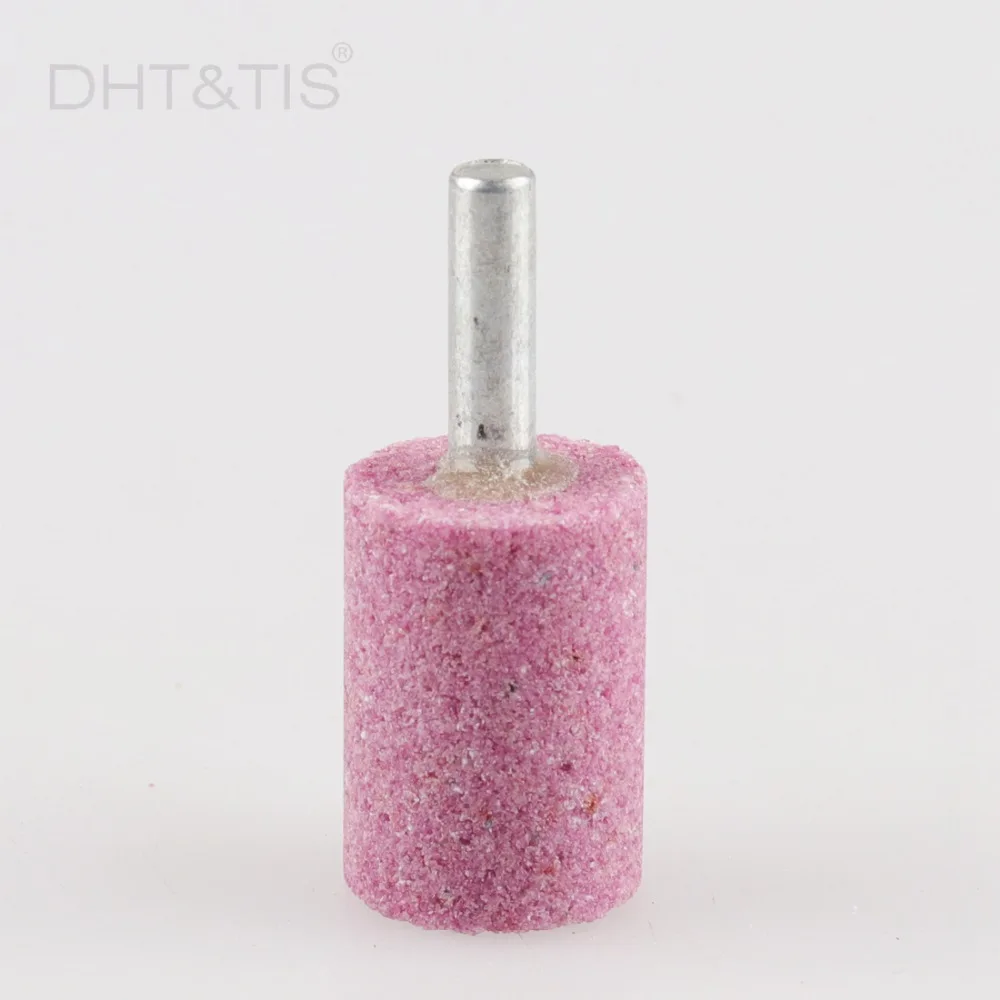 DHT& TIS 5 шт. OD20 цилиндр абразивные камни точки монтируется шлифовальный камень заусенцы 6 мм хвостовик для вращающихся инструментов