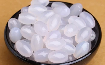 

Free shipping Hot sell 100pcs Yellow Topaz Rice Gemstones Beads