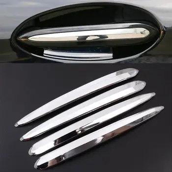 

4pcs ABS Car Exterior Door Handle Trim For BMW 5 Series G30 530li 2017-2018 Car Accessories