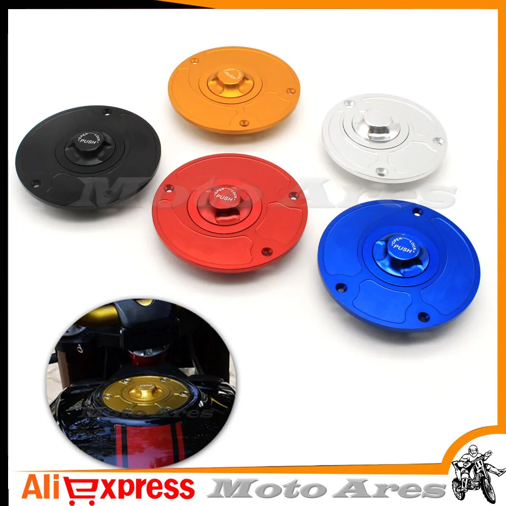 Motorcycle New CNC Aluminum Fuel Gas CAPS Tank Cap tanks Cover With