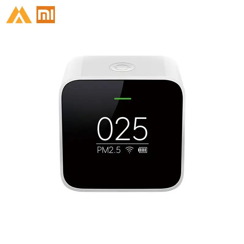 

Original Xiaomi Smart Air Quality PM2.5 Monitor Detector OLED Display Accurate Laser Sensor White Health Care APP Control