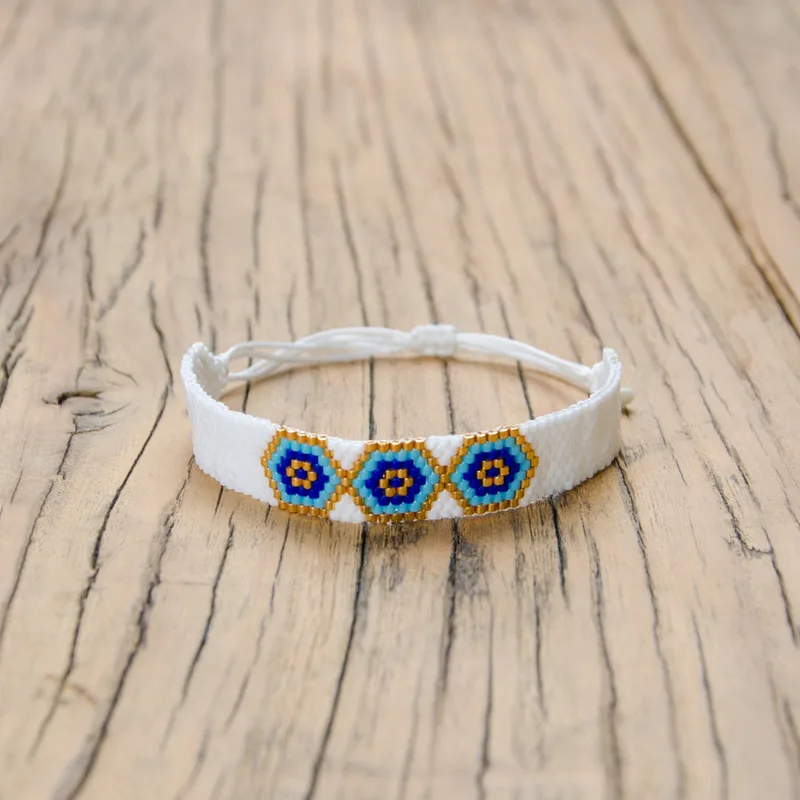 

SHINUSBOHO 2019 New Fashion Men Cuff Bracelets Bangles Miyuki Pulseras Eye Jewelry Women Bracelets Bestfriend Gifts Dropshipping