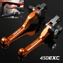 Para 450exc/450exc-f/450exc-r 450 exc EXC-F EXC-R f r 2005-2018 cnc motocicleta bicicleta da sujeira motocross pivô alavancas de freio embreagem