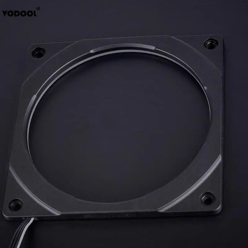 VODOOL DIY PC охлаждающий компьютер вентилятор рамка чехол 18LED 10 RGB LED цветное кольцо Halo