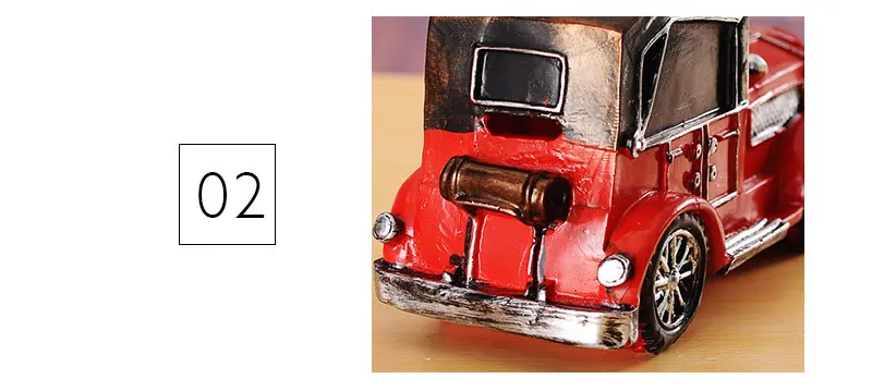 Винтаж украшения дома аксессуары ретро смолы модель автомобиля реквизит смолы автомобиль статуэтки интерьера миниатюры ремесленных Miniatura