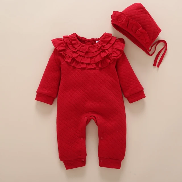 Newborn Baby Girl Clothes Winter Romper Cotton Infant Baby Jumpsuit