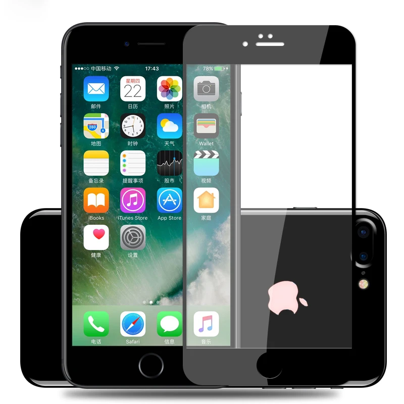2.5D Закаленное стекло для iPhone X XS Max XR 8 7 6 6S Plus 5 5S SE Защитная крышка экрана защитная