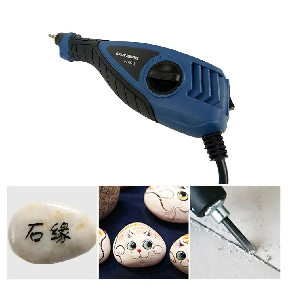 

2018 Elechigh quality tric Carving Machine With Cooling Holes Jade Carving Pen Small Engraving Marker EU Plug