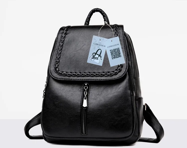 Брендовый женский рюкзак, женский рюкзак, кожаная школьная сумка, женская модная Дизайнерская кожаная сумка для девочек