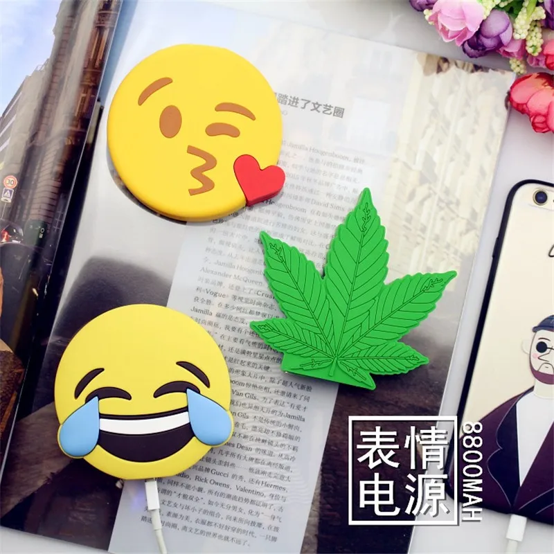 Emjoy power bank поцелуй улыбка слезы демон единорог мультфильм powerbank 2600 мАч внешняя
