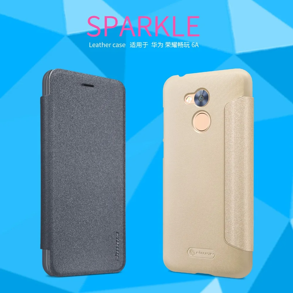 Супертонкий флип-чехол для Huawei Honor 6A NILLKIN кожаный чехол 5 0 дюйма умный спящий |