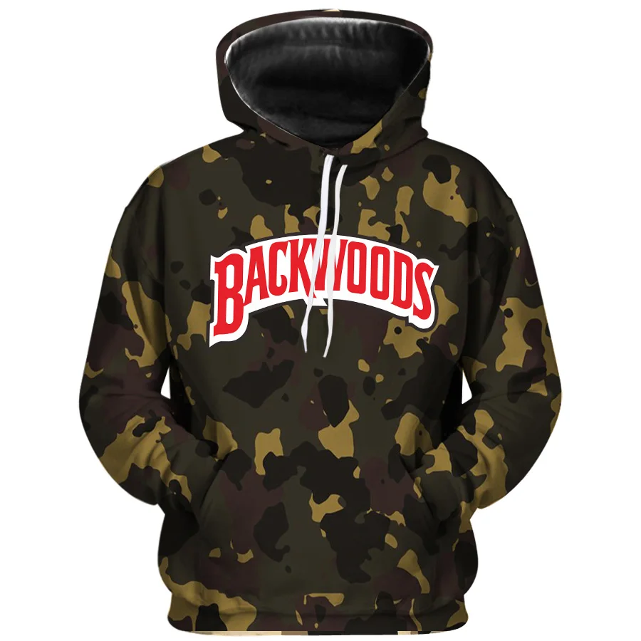 Backwoods камуфляж мед толстовки унисекс мужской свитер забавная еда толстовка размера плюс длинный рукав спортивный костюм - Цвет: MS0336